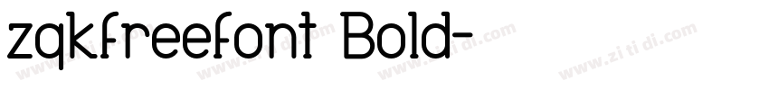 zqkfreefont Bold字体转换